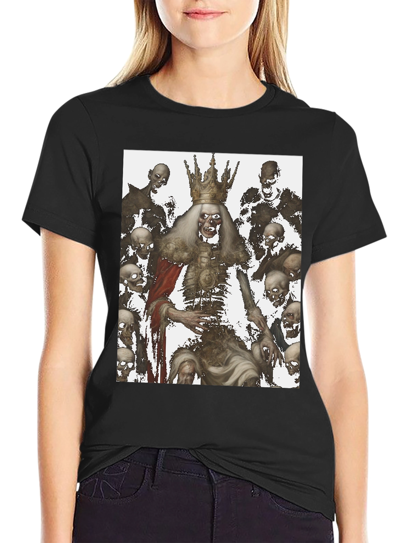 Zombie King Graphic Tee - Dark Humor Fashion