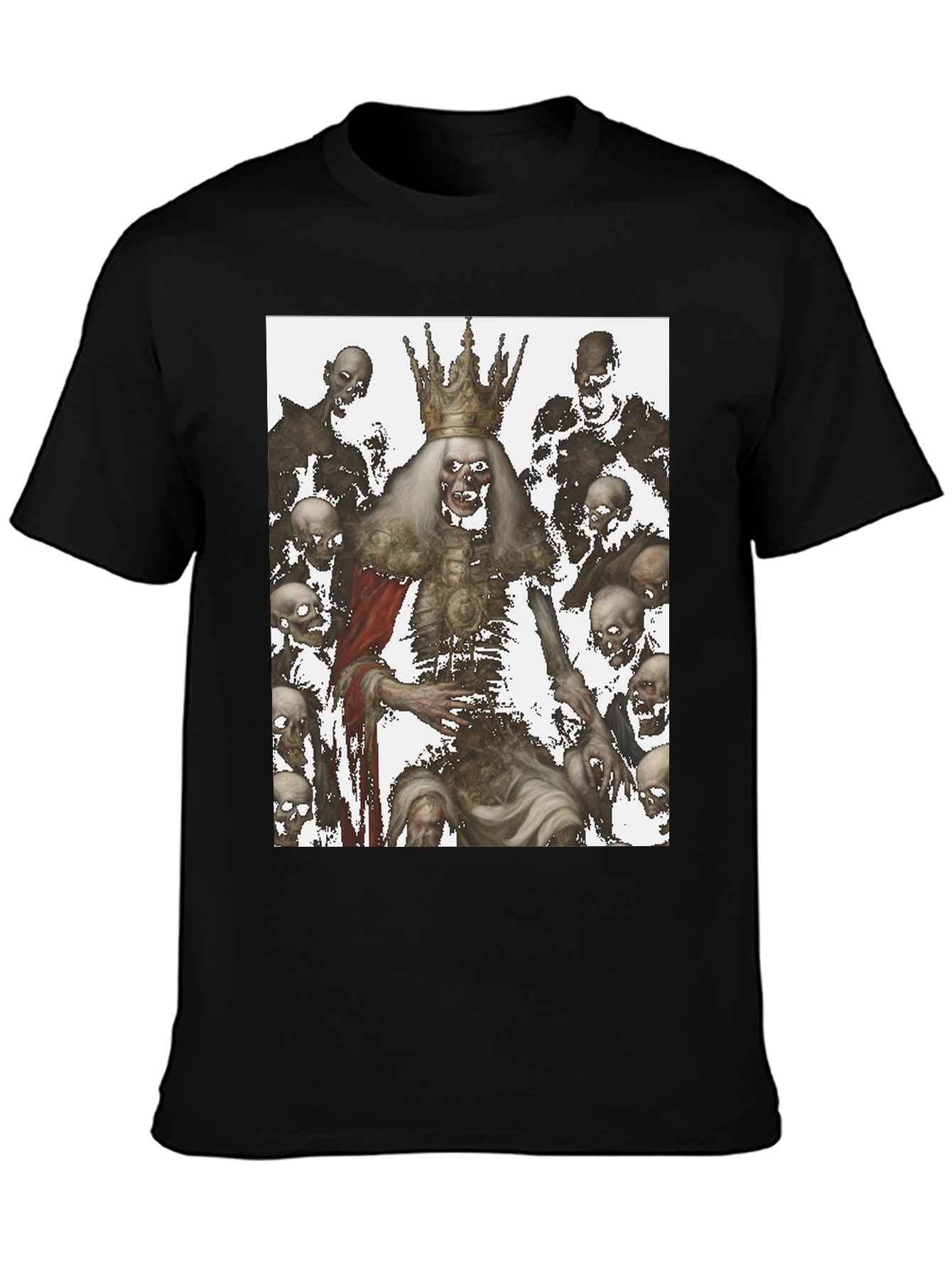 Zombie King Graphic Tee - Dark Humor Fashion