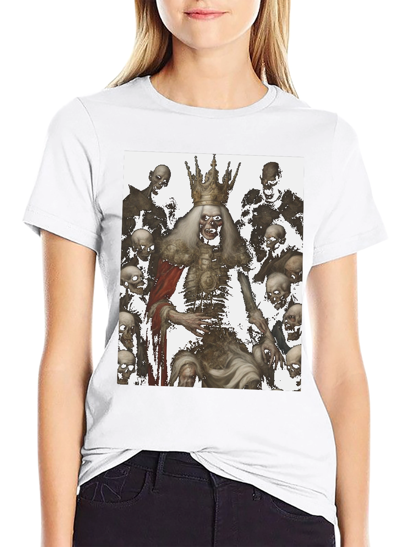 Zombie King Graphic Tee - Dark Humor Fashion