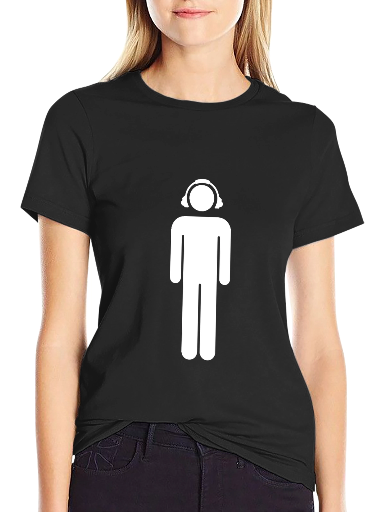 Cool Graphic Tee - Headphone Man Design