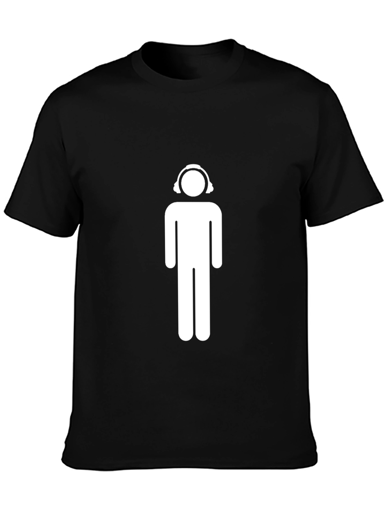 Cool Graphic Tee - Headphone Man Design