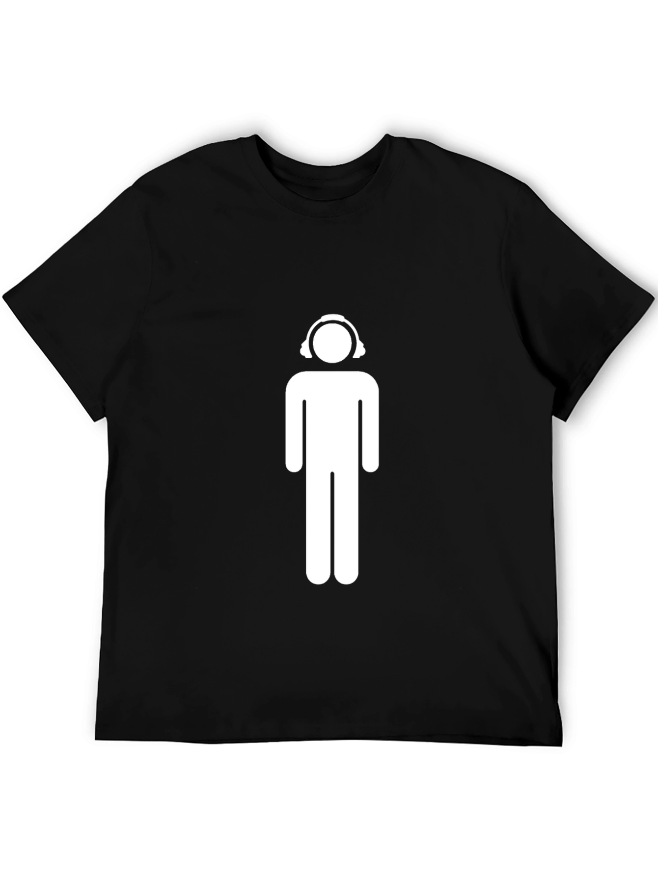 Cool Graphic Tee - Headphone Man Design
