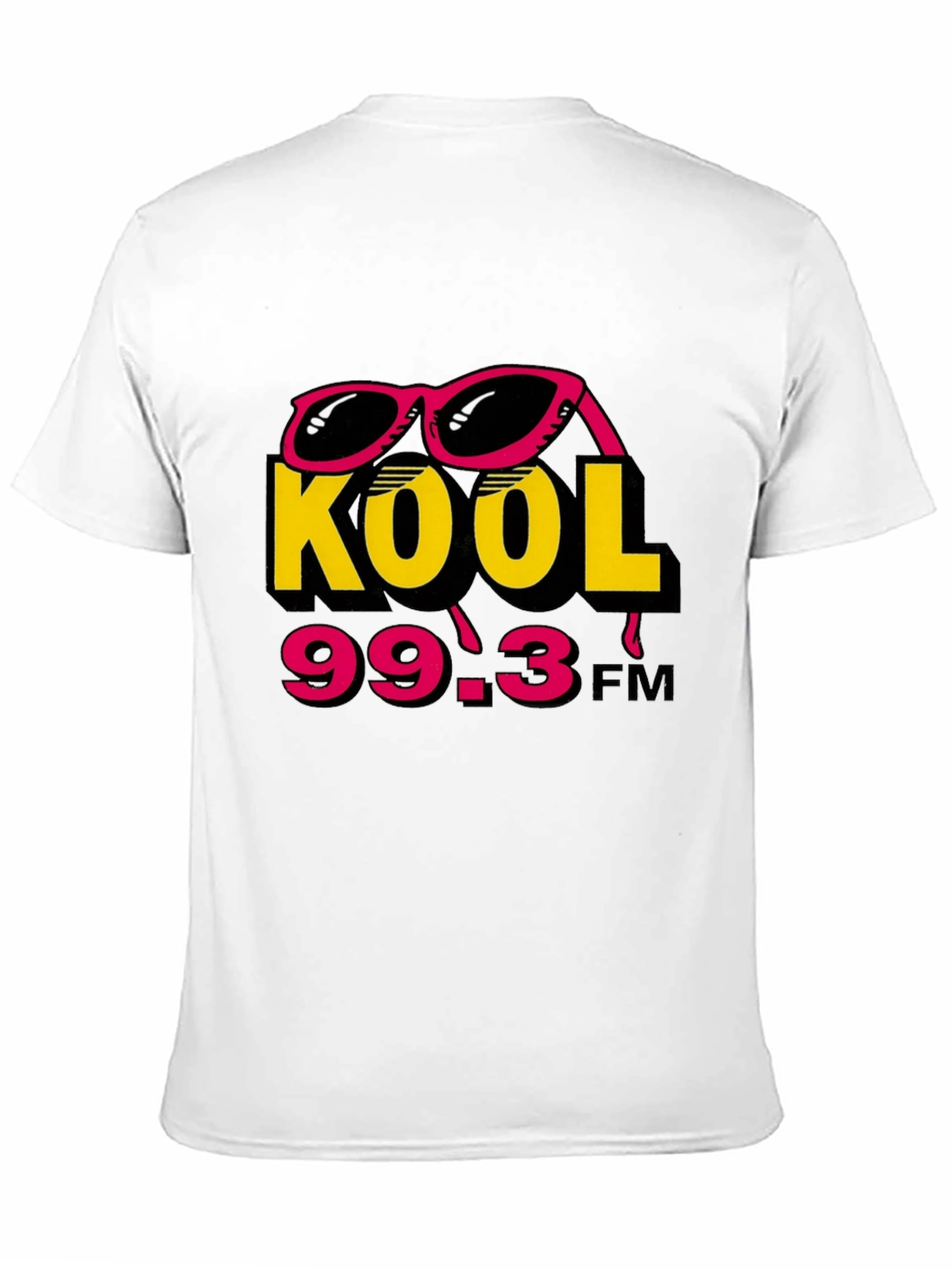 Kool 99.3 FM Black T-Shirt with Sunglasses Design