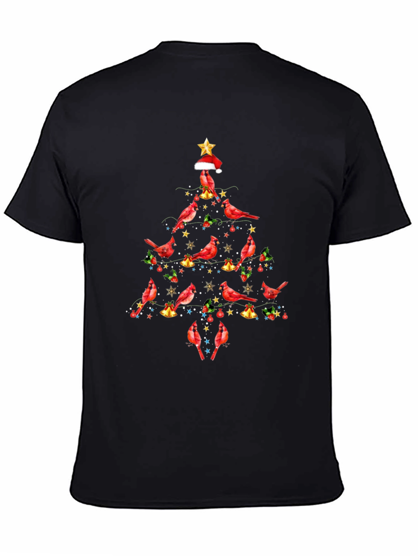 Cardinal Christmas Tree Graphic Tee