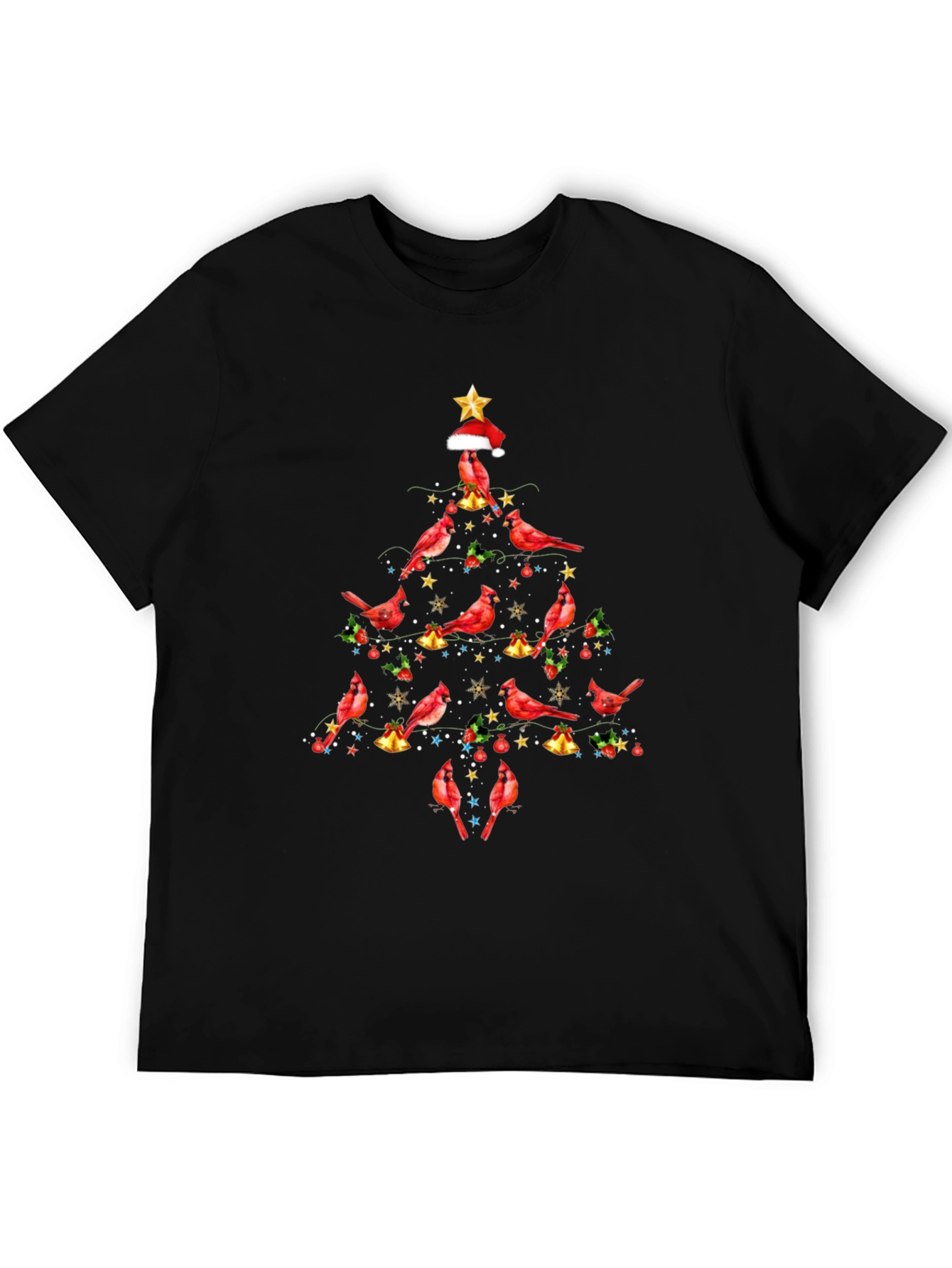 Cardinal Christmas Tree Graphic Tee