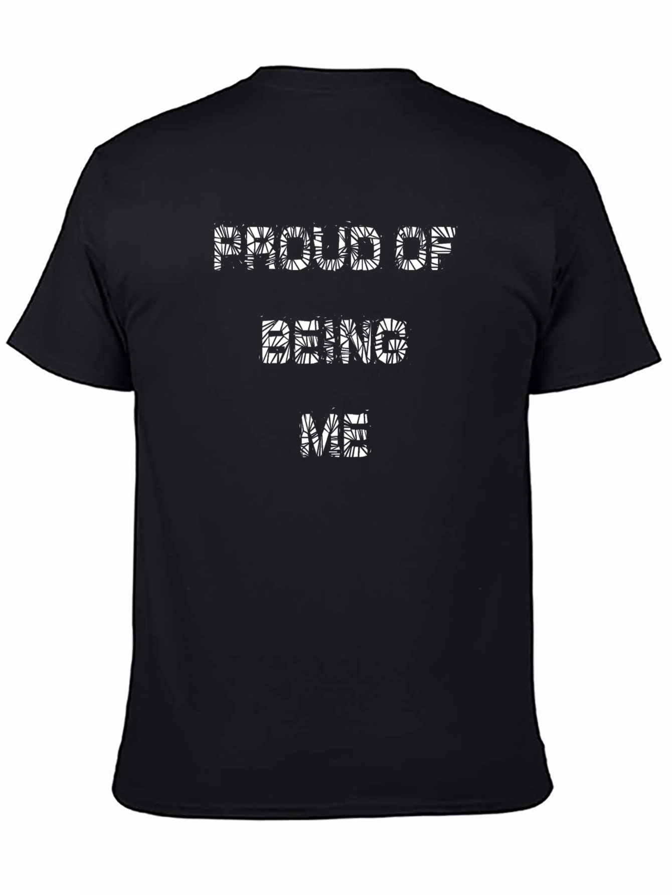 Proud of Being Me Black Tee