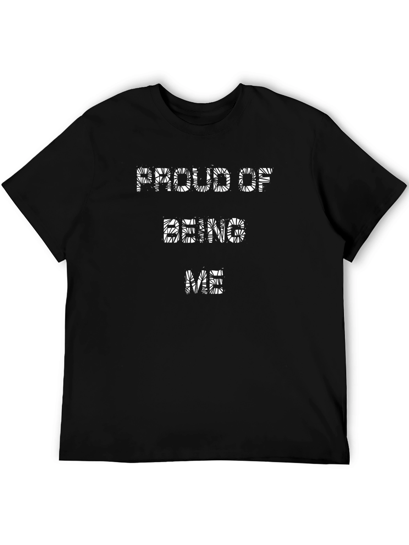Proud of Being Me Black Tee