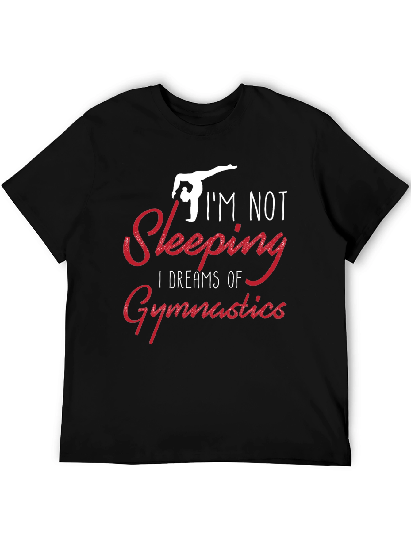 Gymnastics Dreams T-Shirt - Black Cotton
