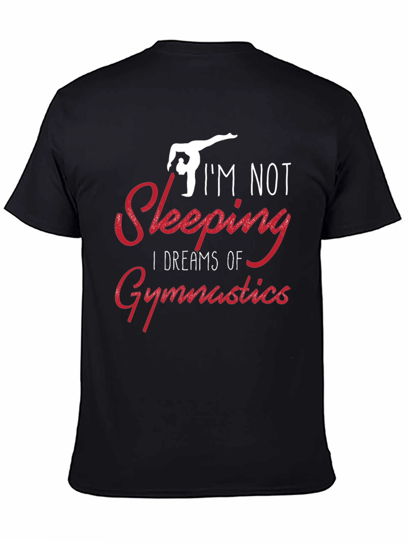 Gymnastics Dreams T-Shirt - Black Cotton