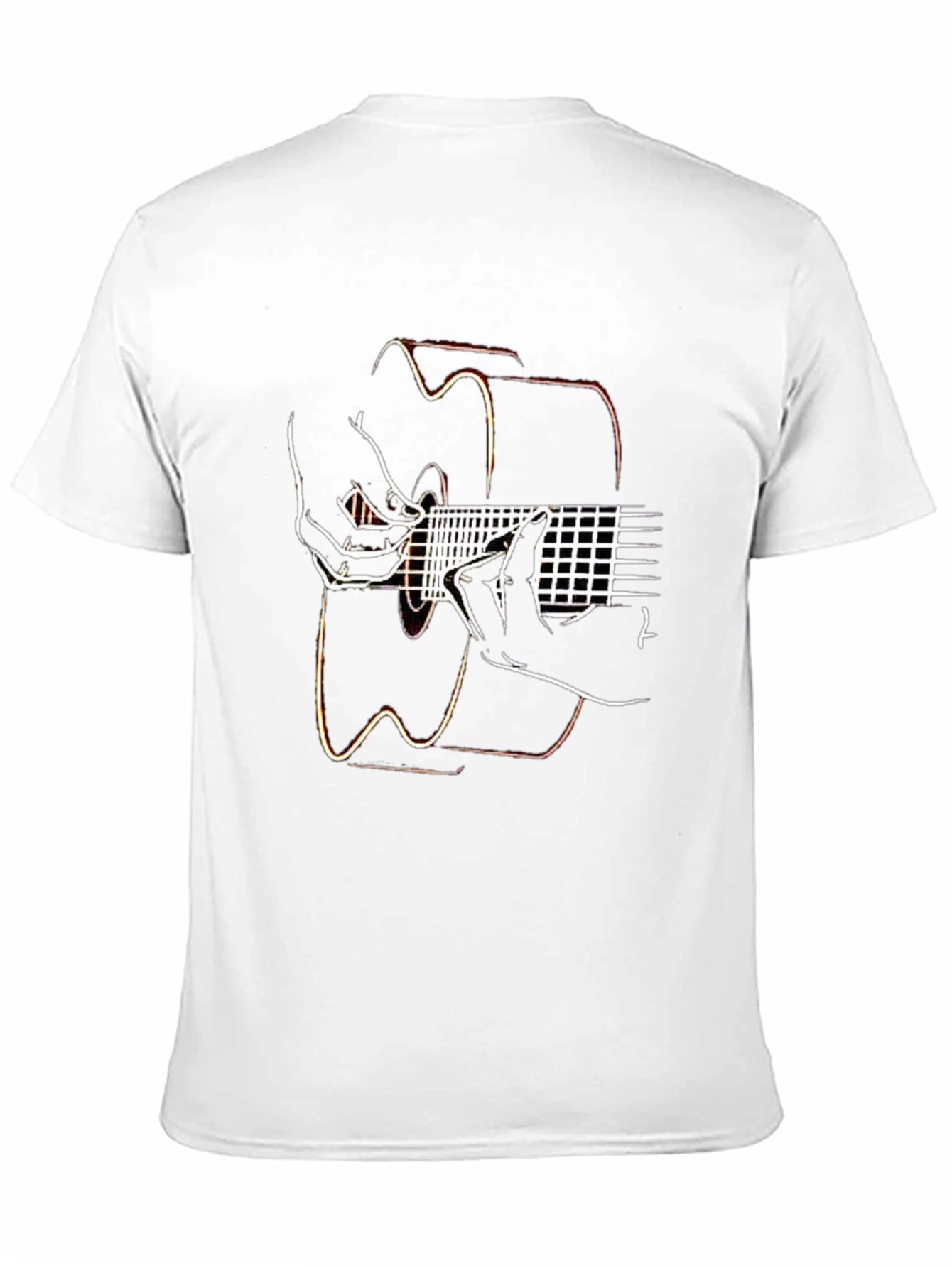 Guitar Player Graphic T-Shirt - Black