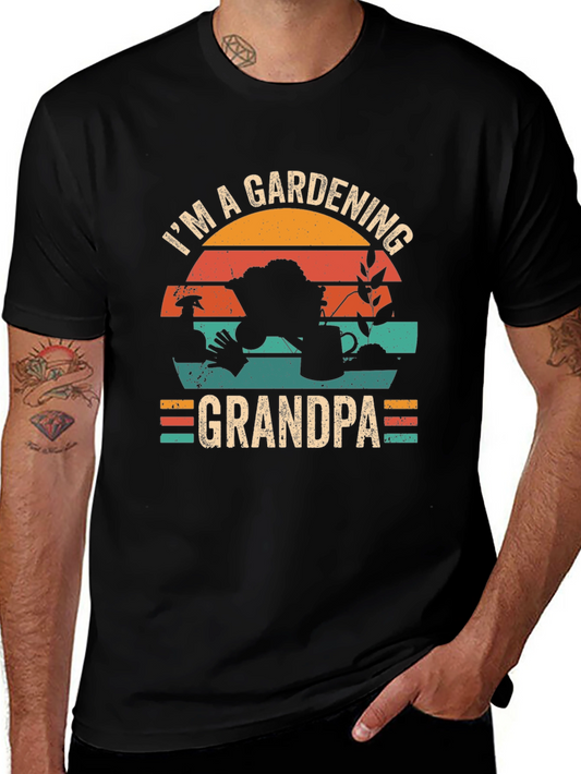 Gardening Grandpa T-Shirt - Retro Style