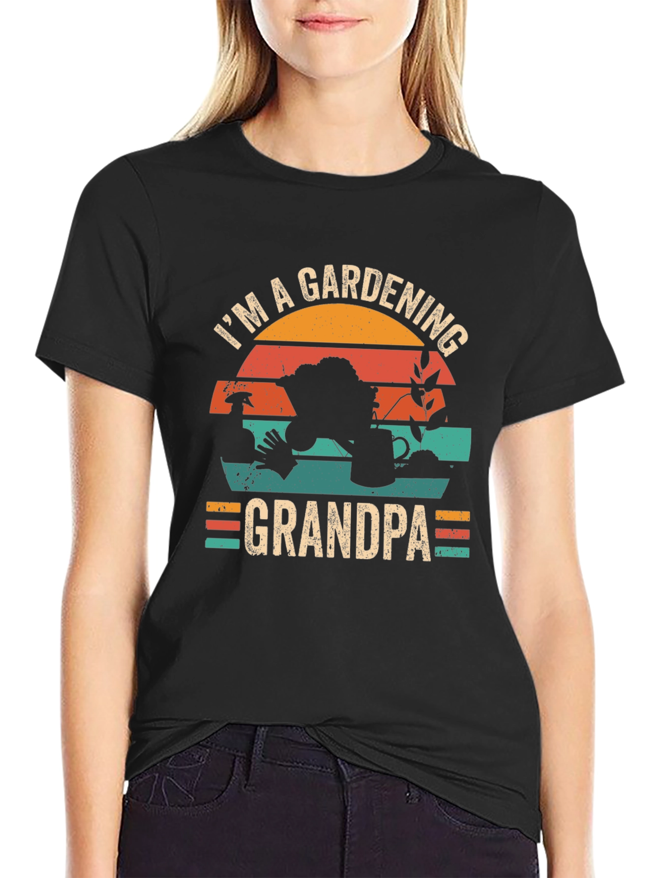 Gardening Grandpa T-Shirt - Retro Style
