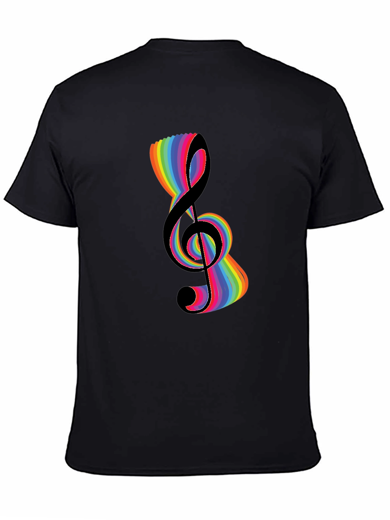 Rainbow Treble Clef Graphic Tee