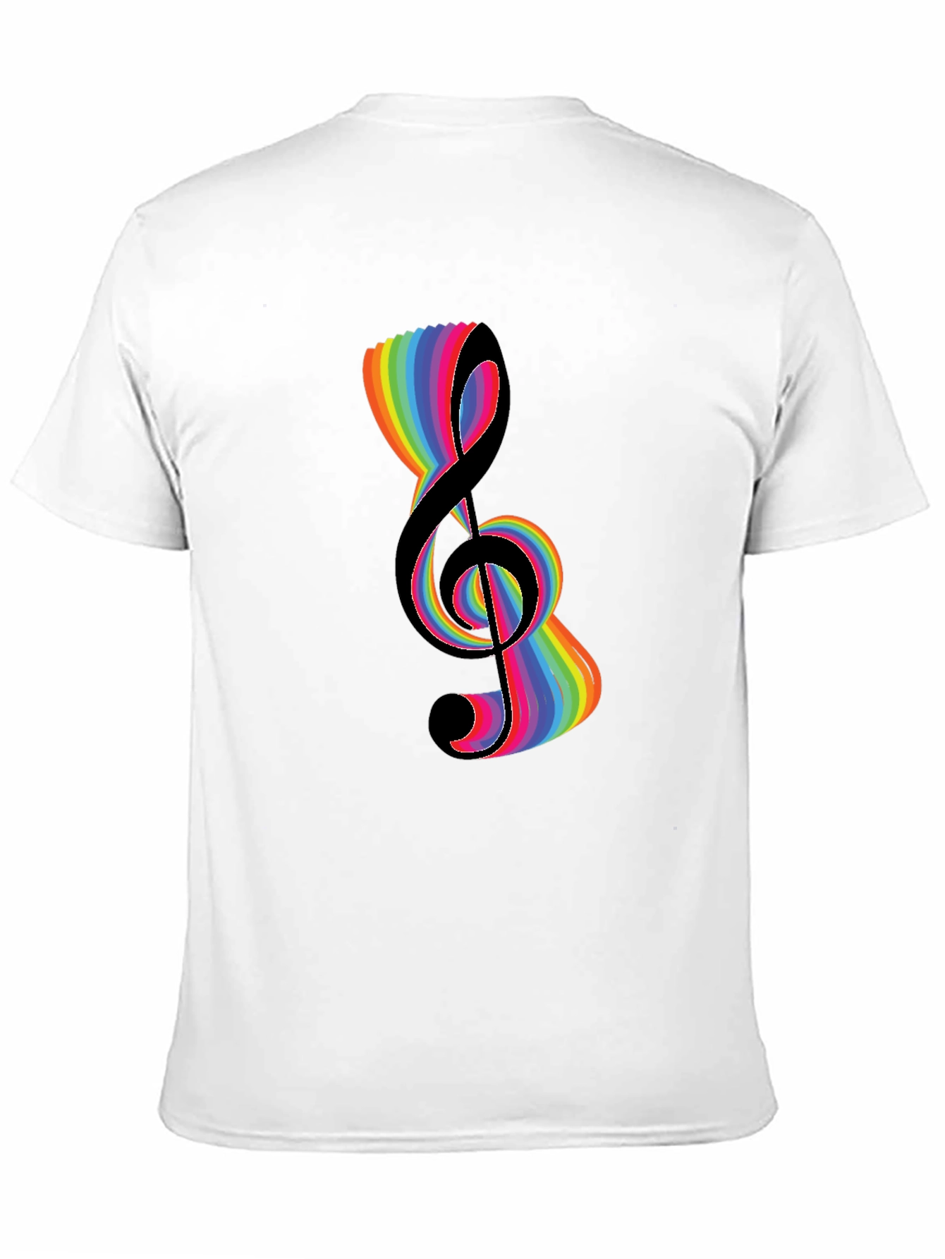 Rainbow Treble Clef Graphic Tee