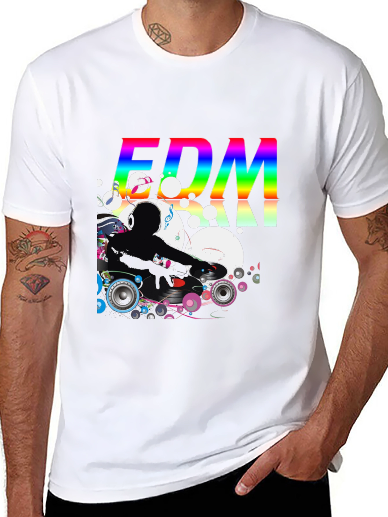 EDM DJ Graphic Black T-Shirt