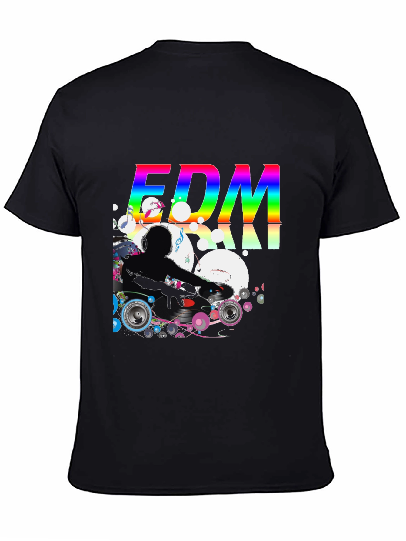 EDM DJ Graphic Black T-Shirt