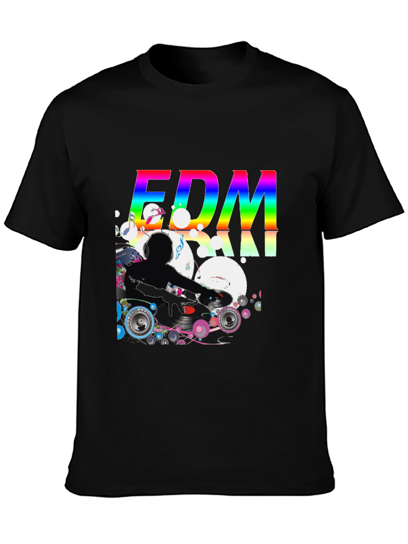 EDM DJ Graphic Black T-Shirt