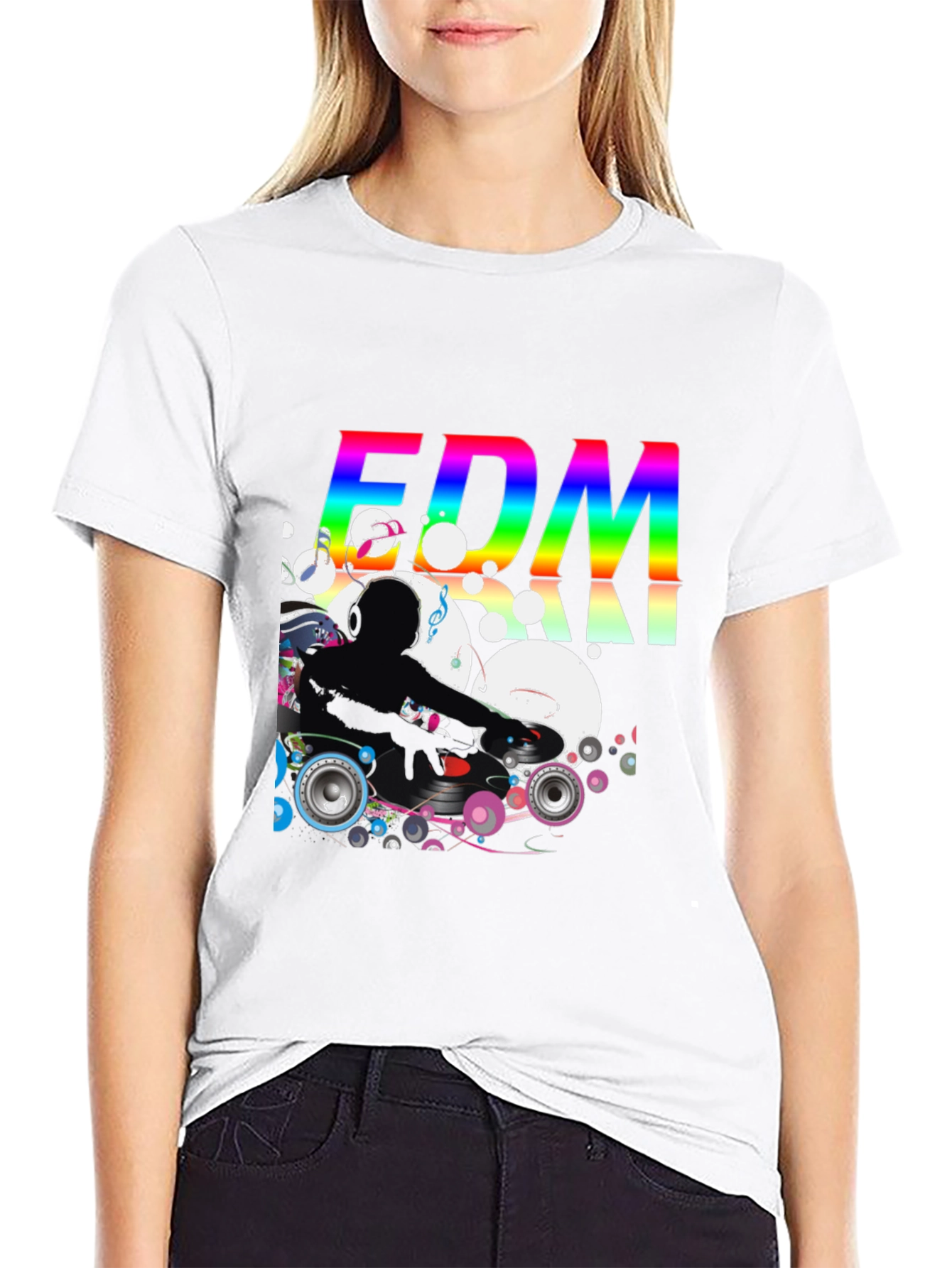 EDM DJ Graphic Black T-Shirt