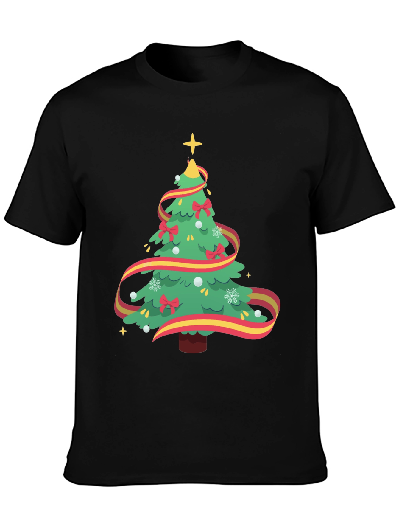 Festive Christmas Tree Graphic Tee - Holiday Cheer!