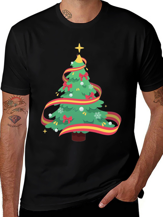 Festive Christmas Tree Graphic Tee - Holiday Cheer!