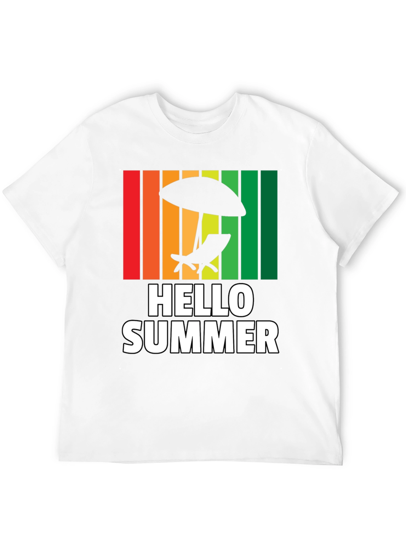 Hello Summer Graphic T-Shirt - Beach Vibes!