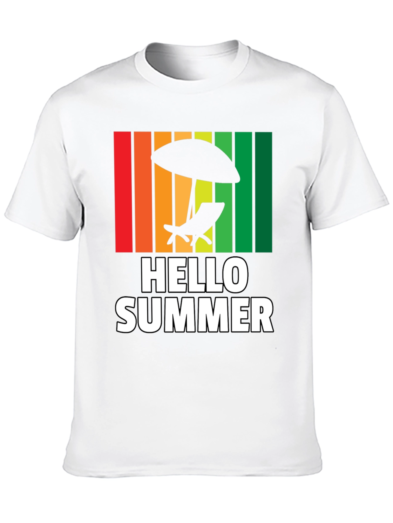 Hello Summer Graphic T-Shirt - Beach Vibes!