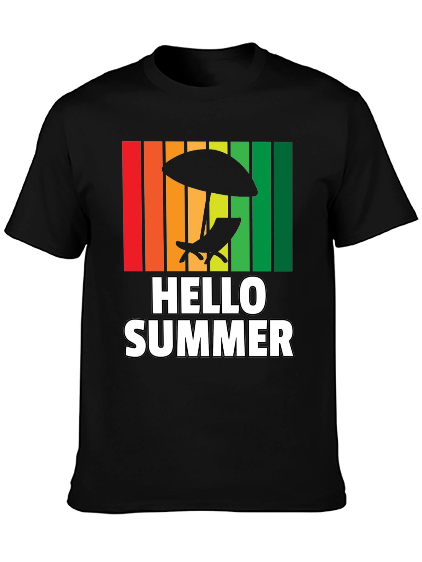 Hello Summer Graphic T-Shirt - Beach Vibes!