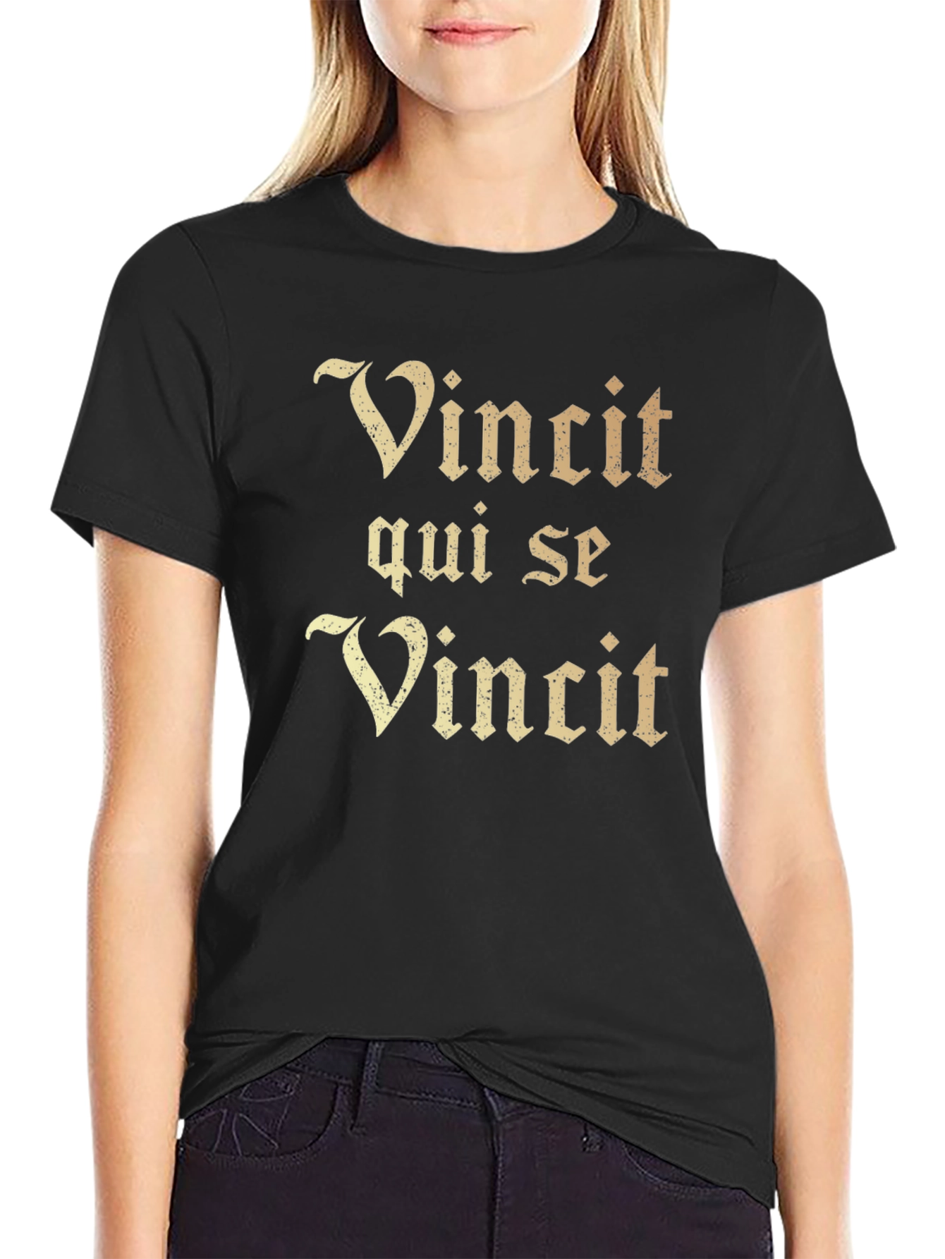 Vincit Qui Se Vincit - Latin Quote T-Shirt
