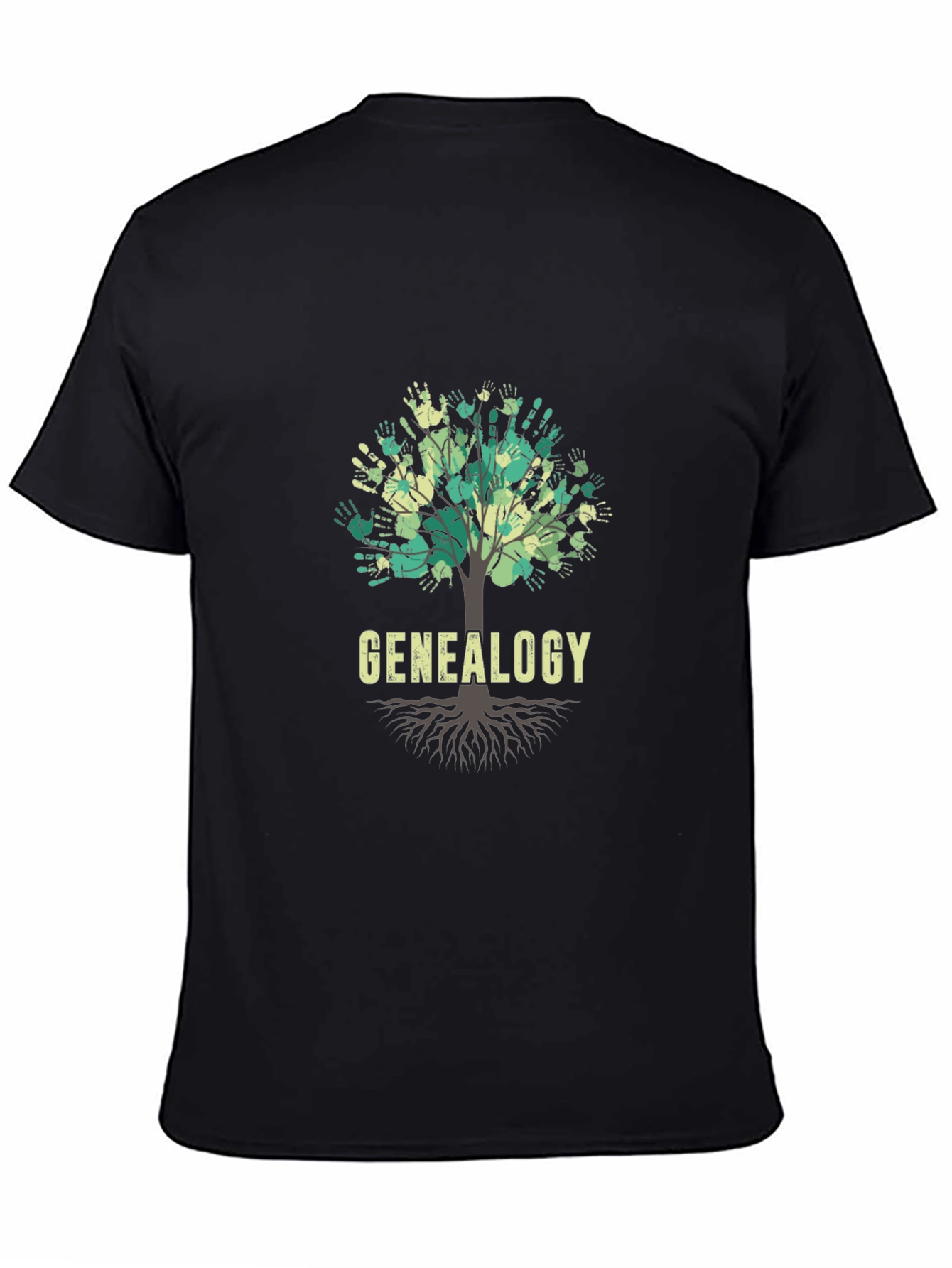 Genealogy Family Tree Handprint T-Shirt