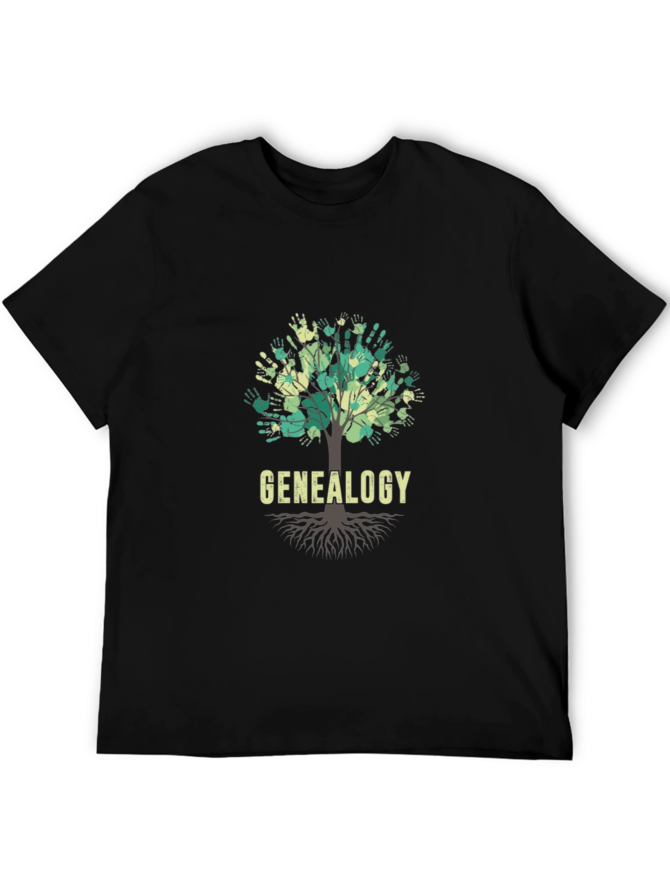 Genealogy Family Tree Handprint T-Shirt