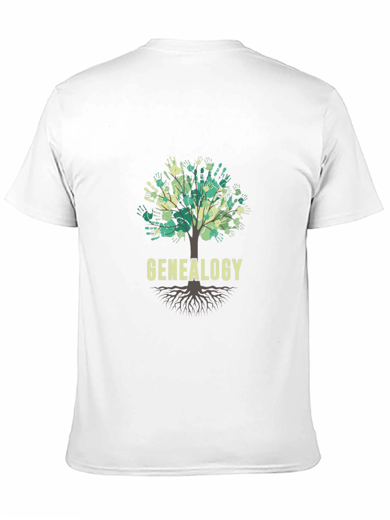 Genealogy Family Tree Handprint T-Shirt