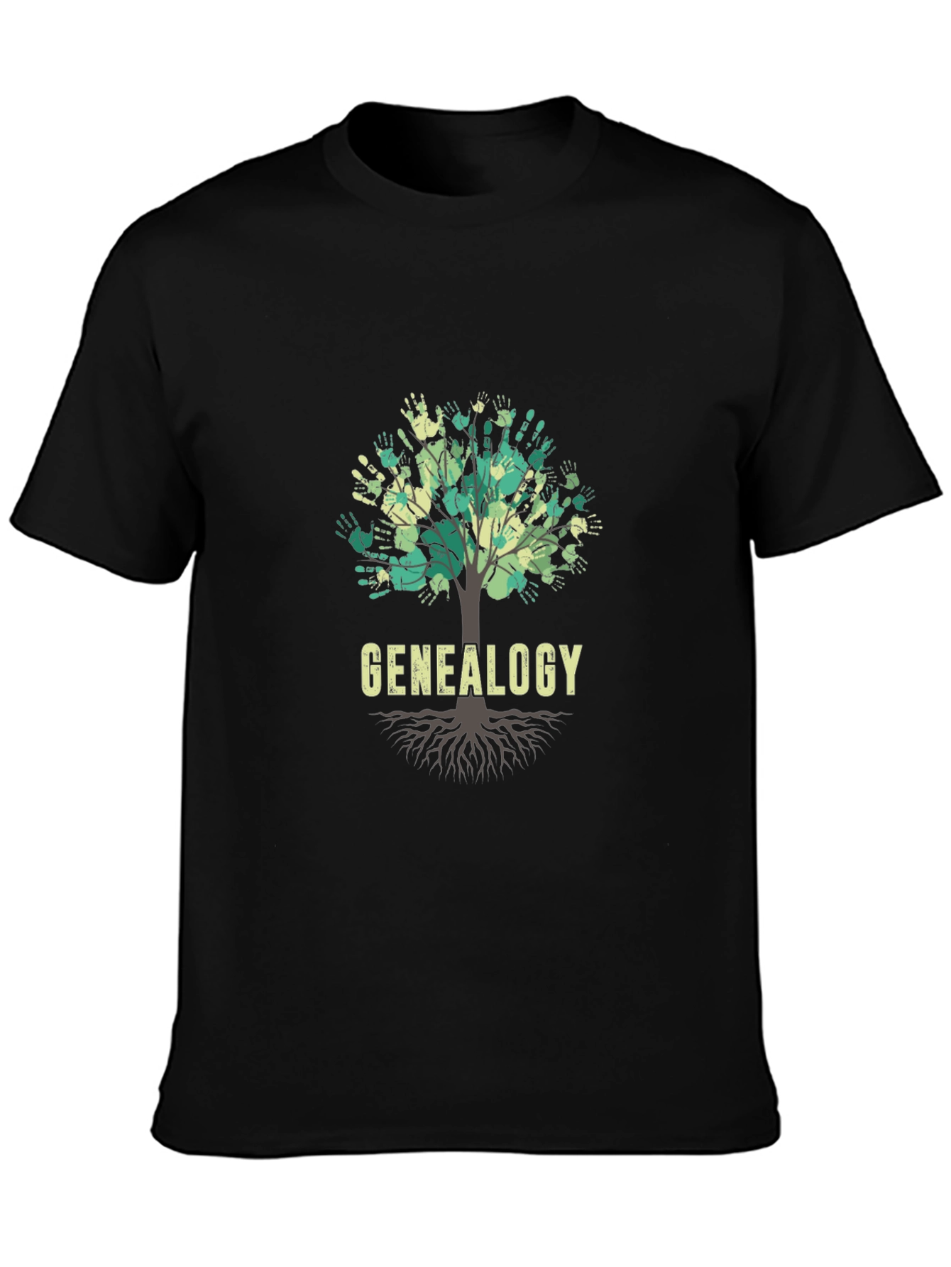 Genealogy Family Tree Handprint T-Shirt