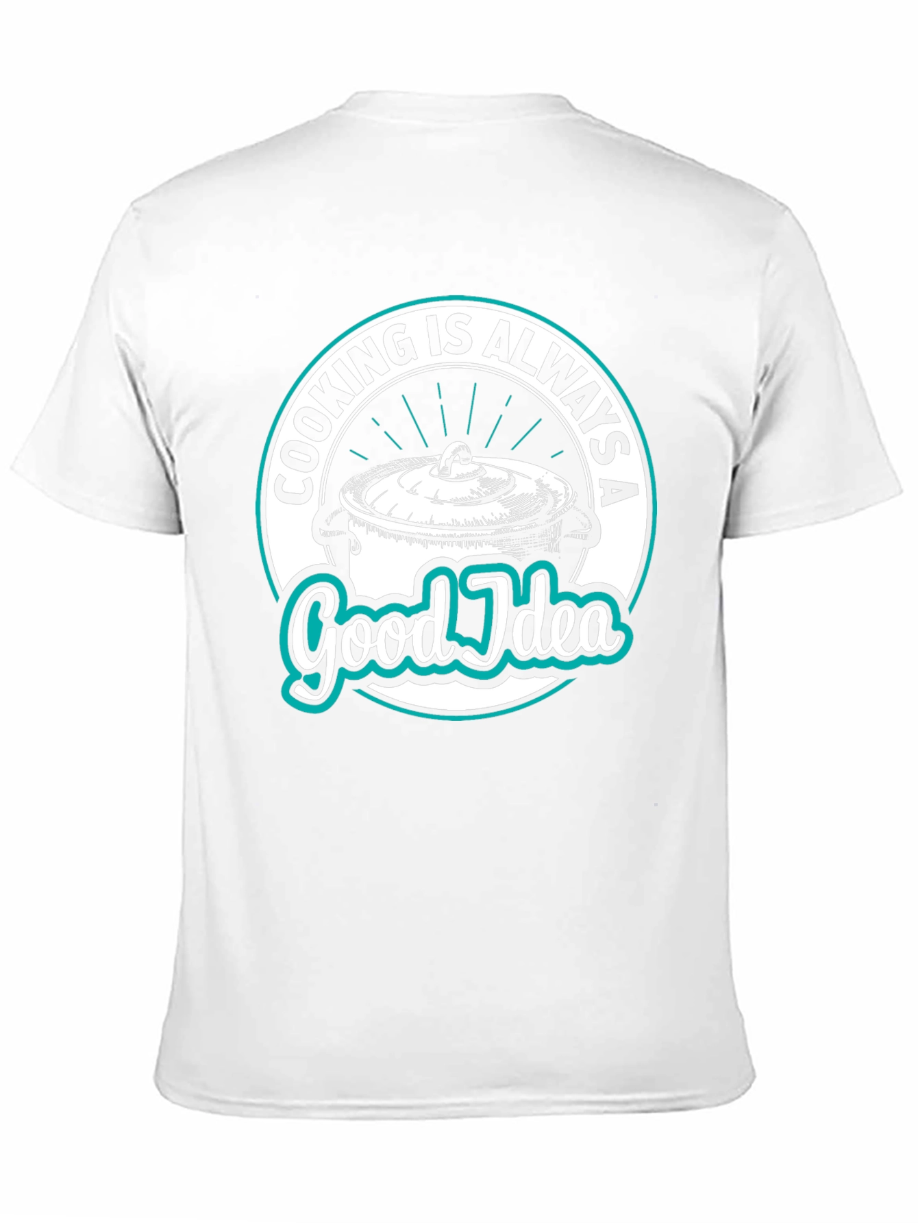 Cooking Is Always A Good Idea Black Graphic T-Shirt