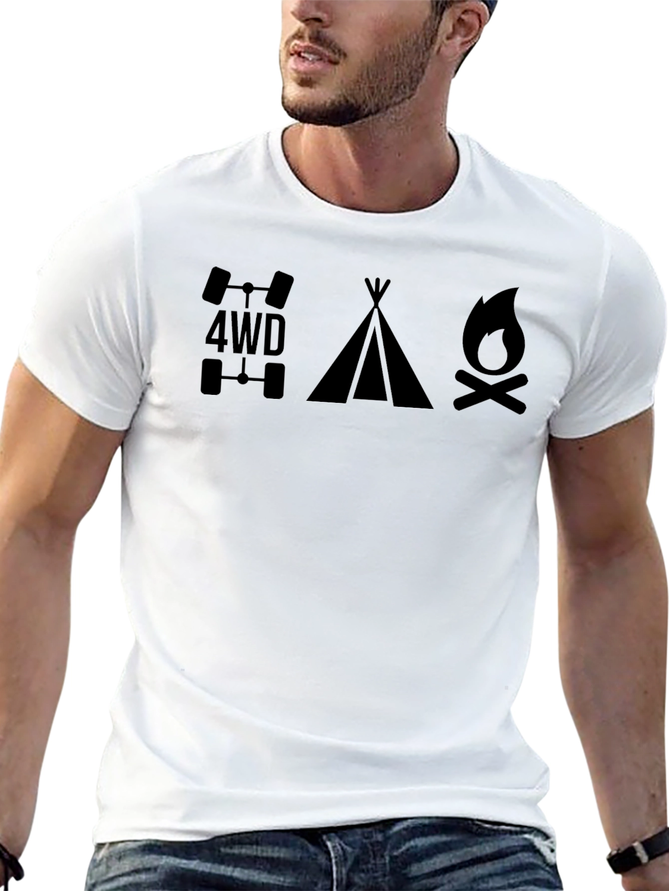 4WD Tent Campfire Graphic Tee