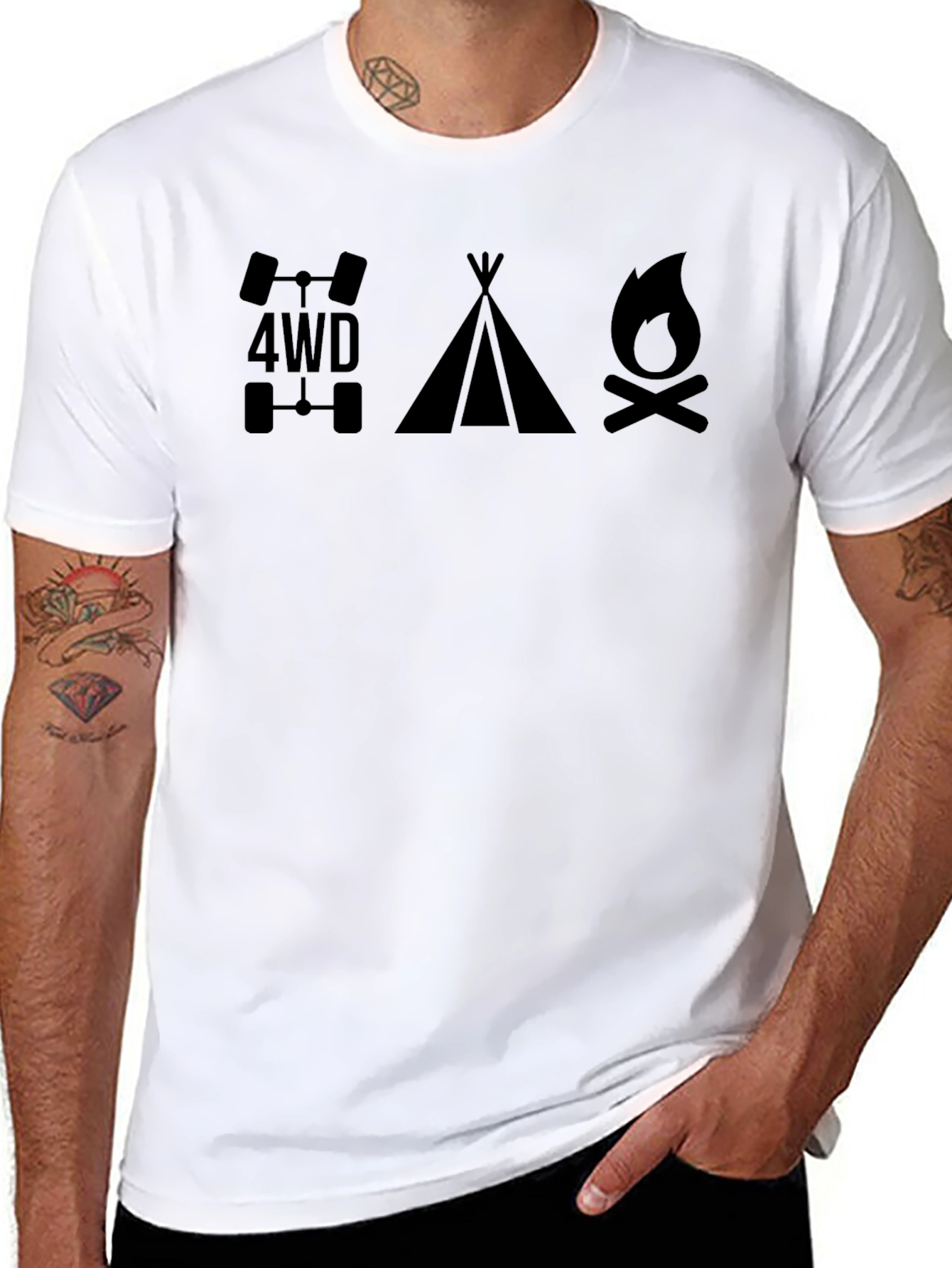 4WD Tent Campfire Graphic Tee