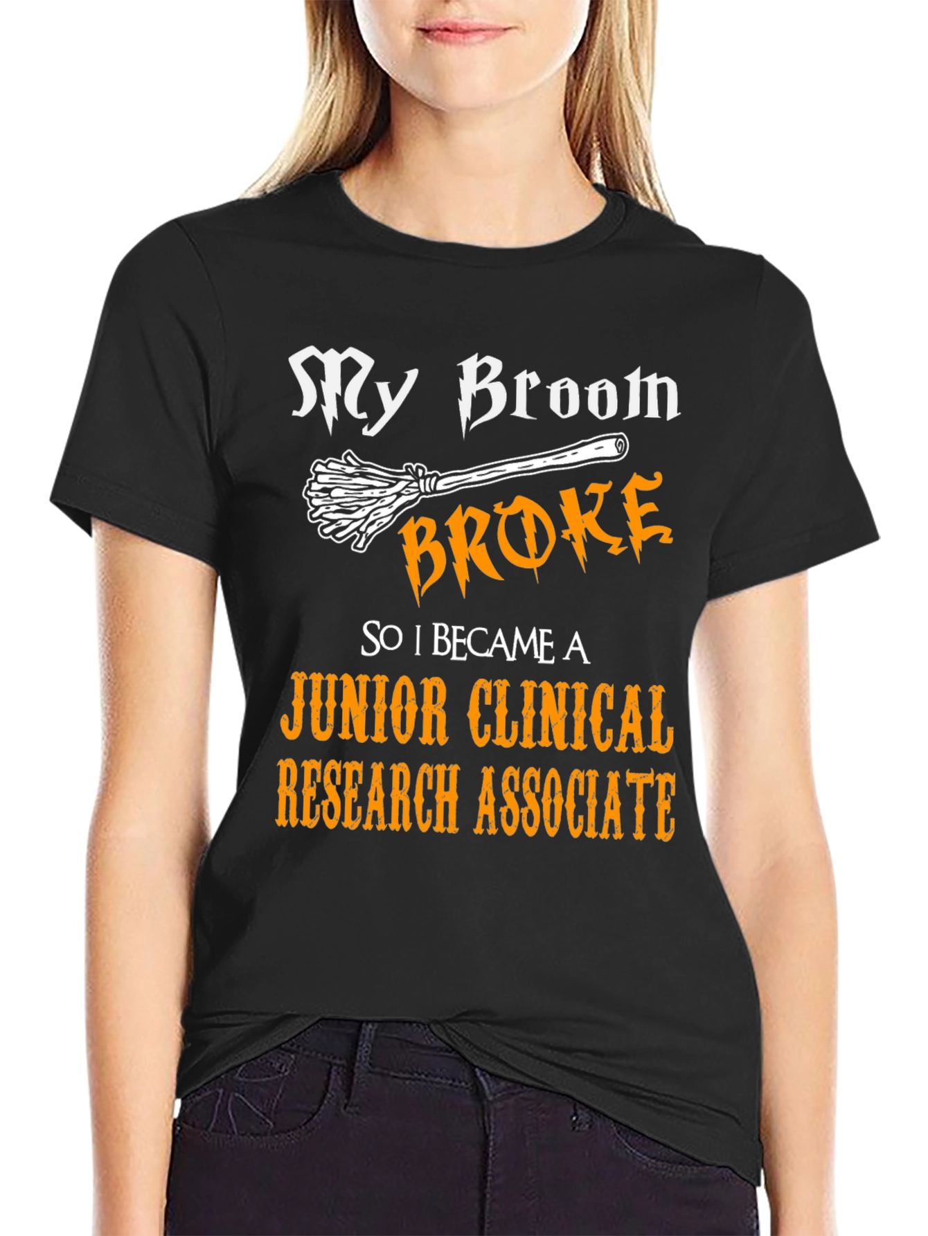 Funny Junior Clinical Research Associate Halloween T-Shirt