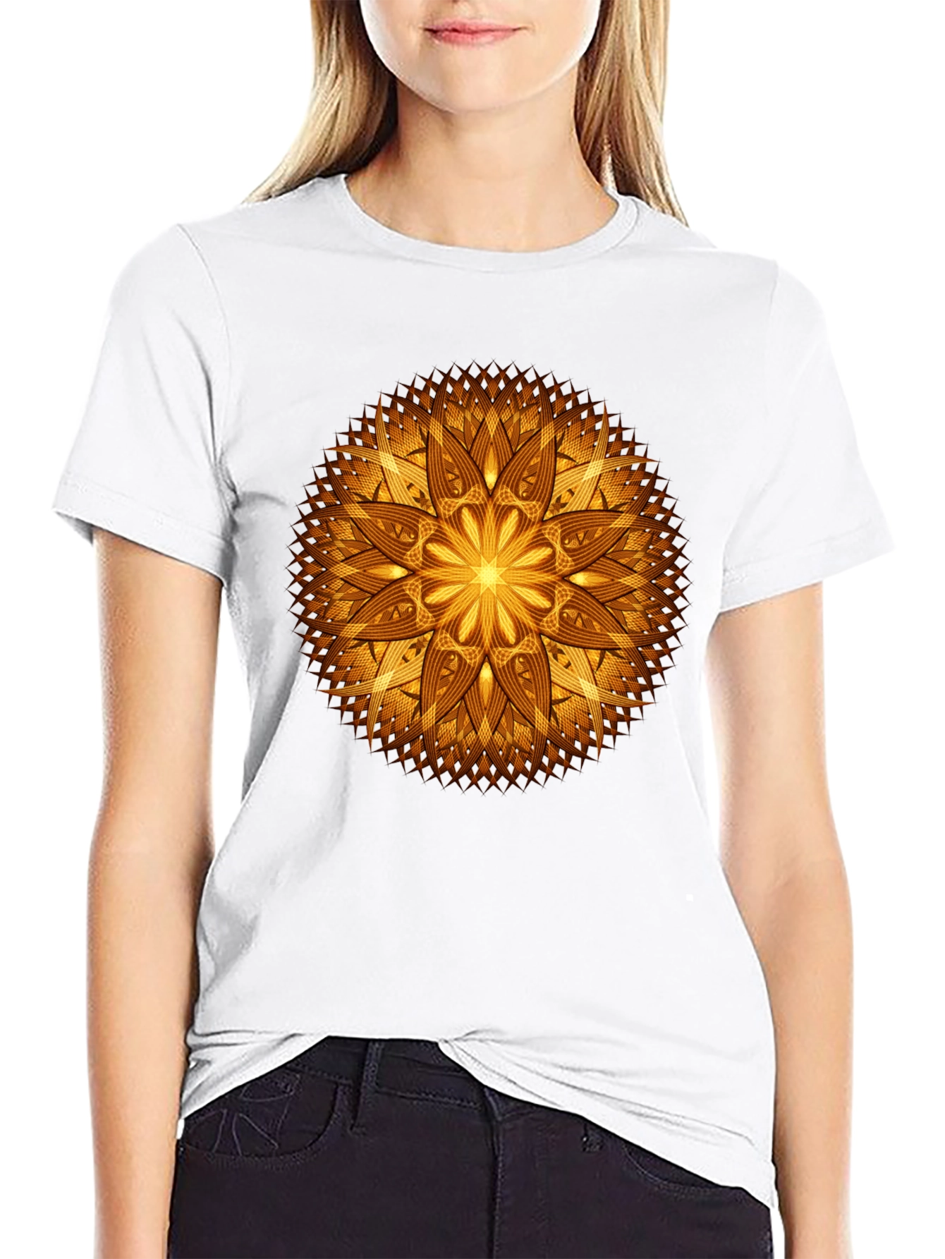 Golden Mandala Graphic Tee