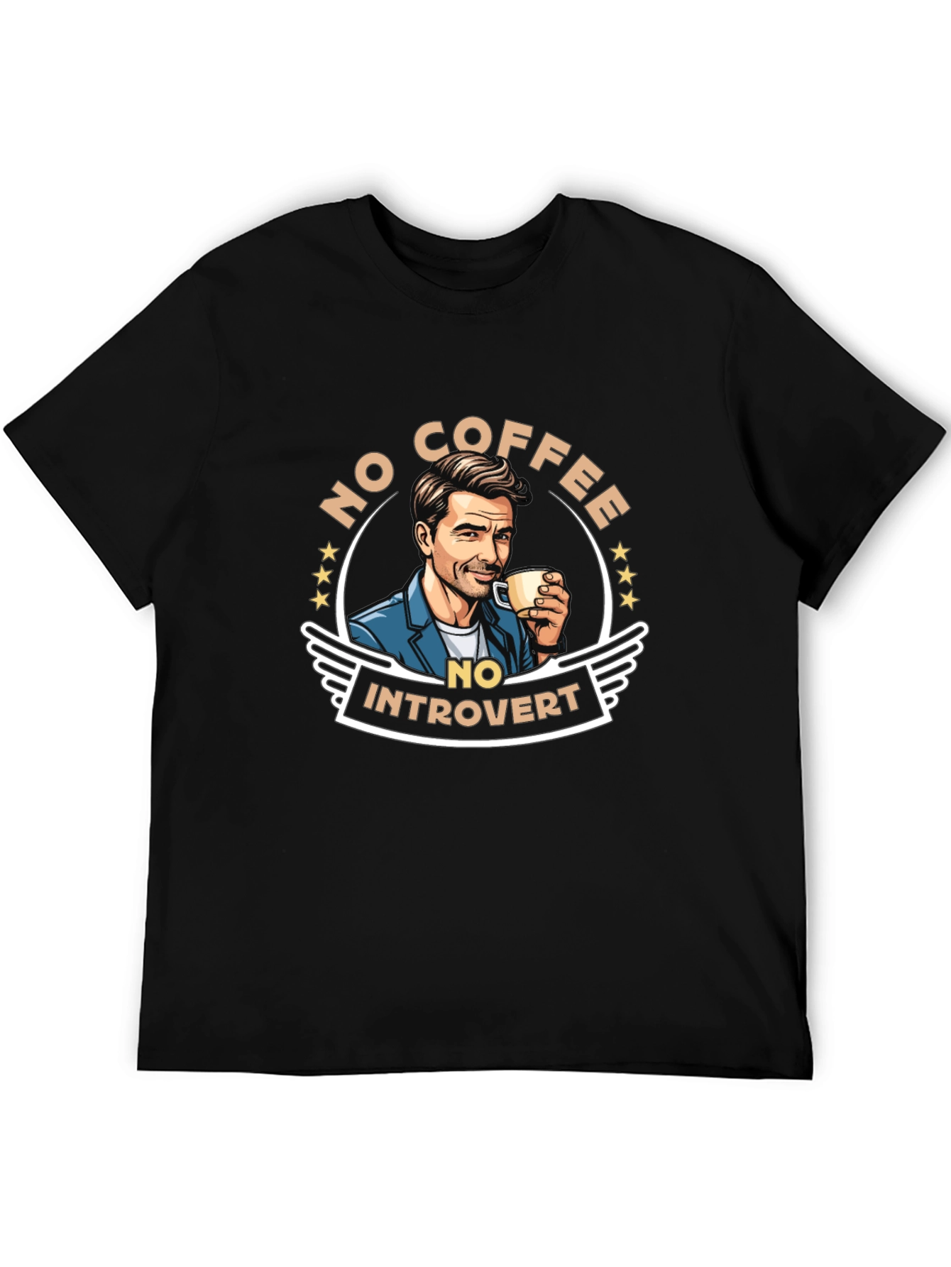 No Coffee No Introvert Graphic Tee