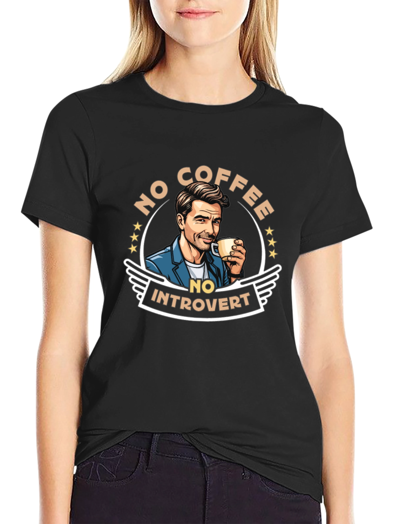 No Coffee No Introvert Graphic Tee
