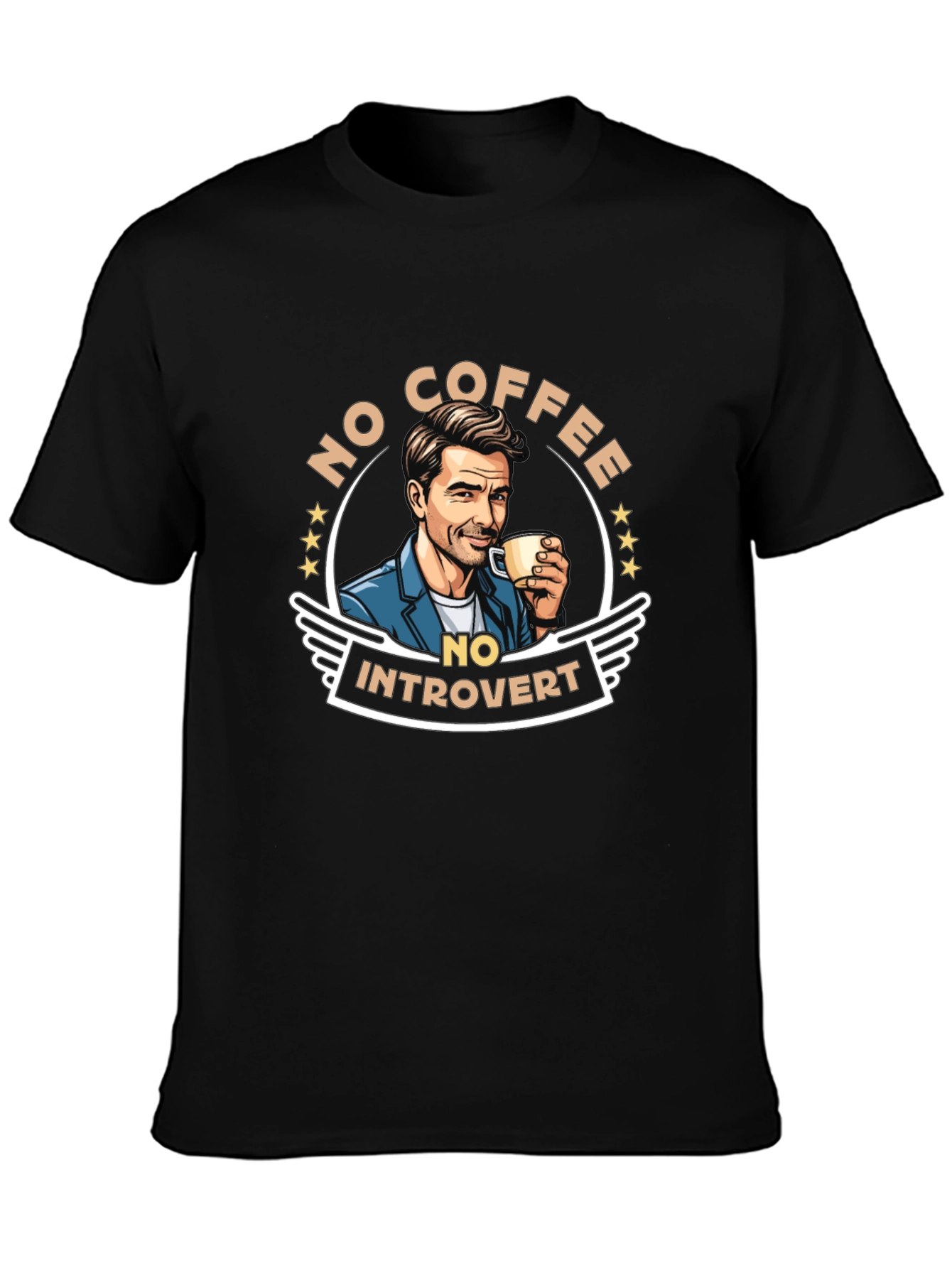 No Coffee No Introvert Graphic Tee