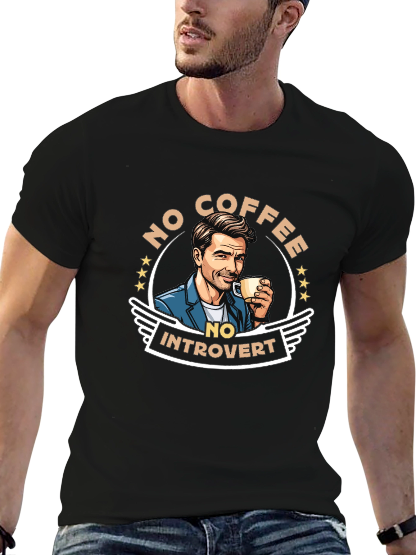 No Coffee No Introvert Graphic Tee