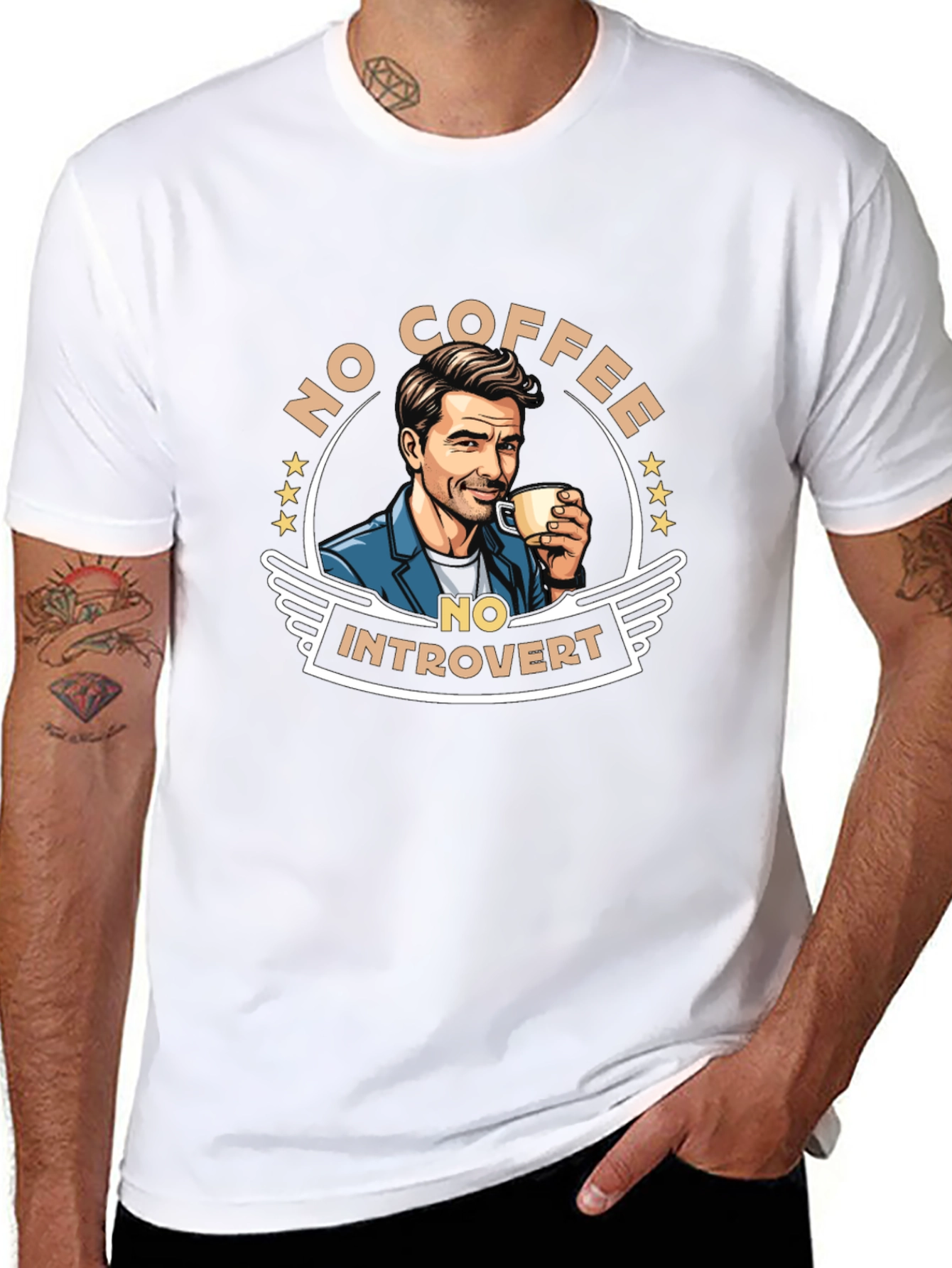 No Coffee No Introvert Graphic Tee