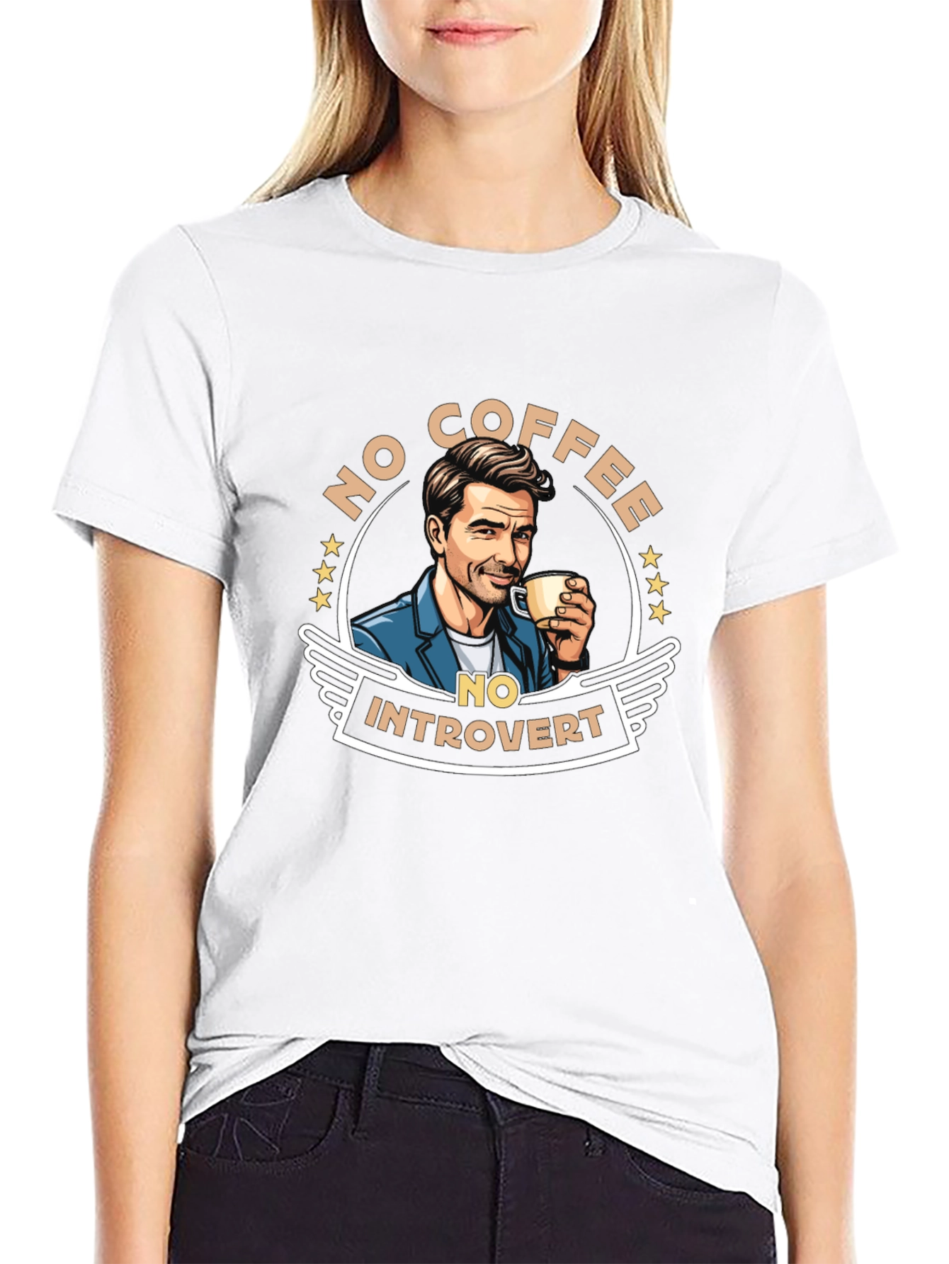 No Coffee No Introvert Graphic Tee