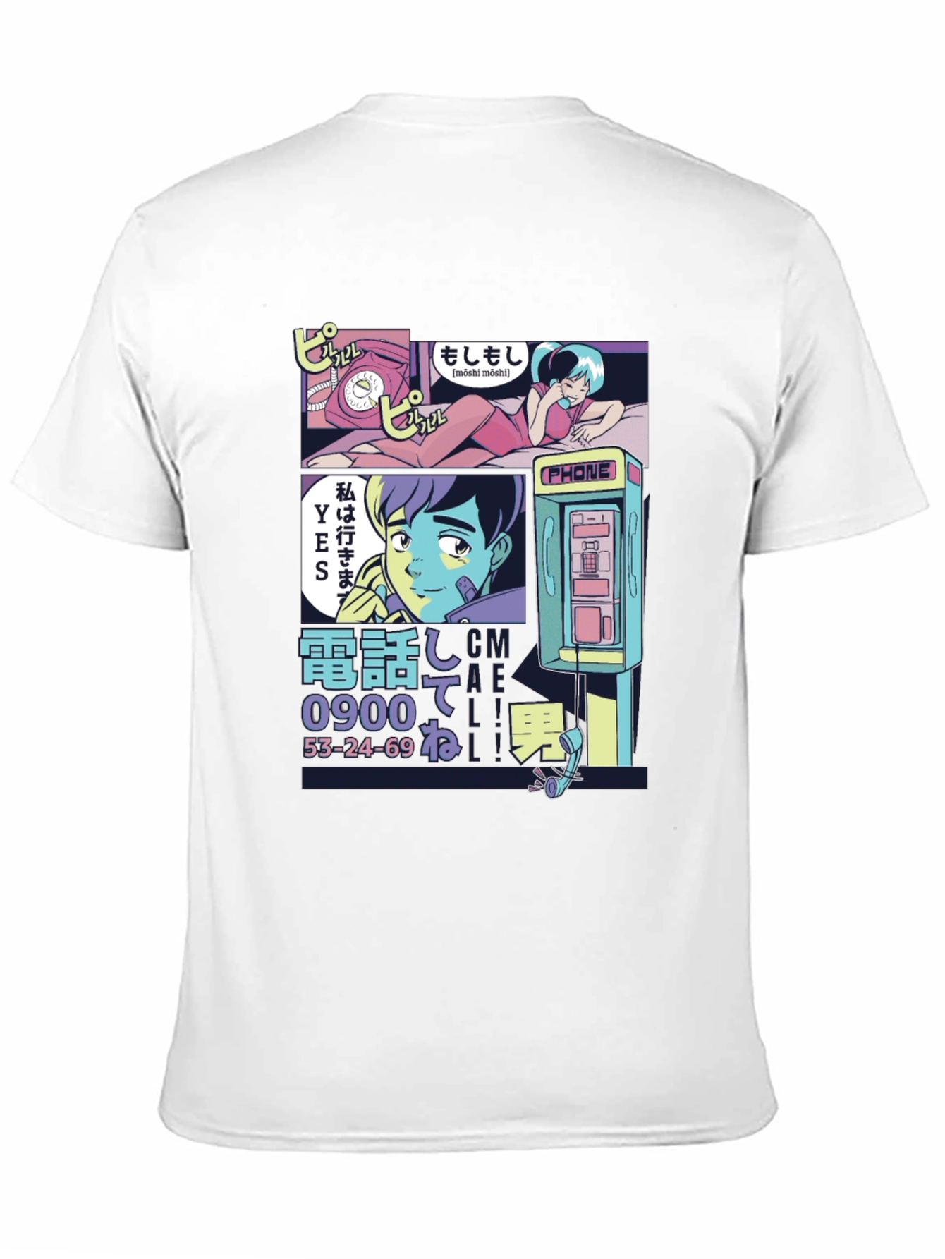 Retro Anime Style Graphic T-Shirt