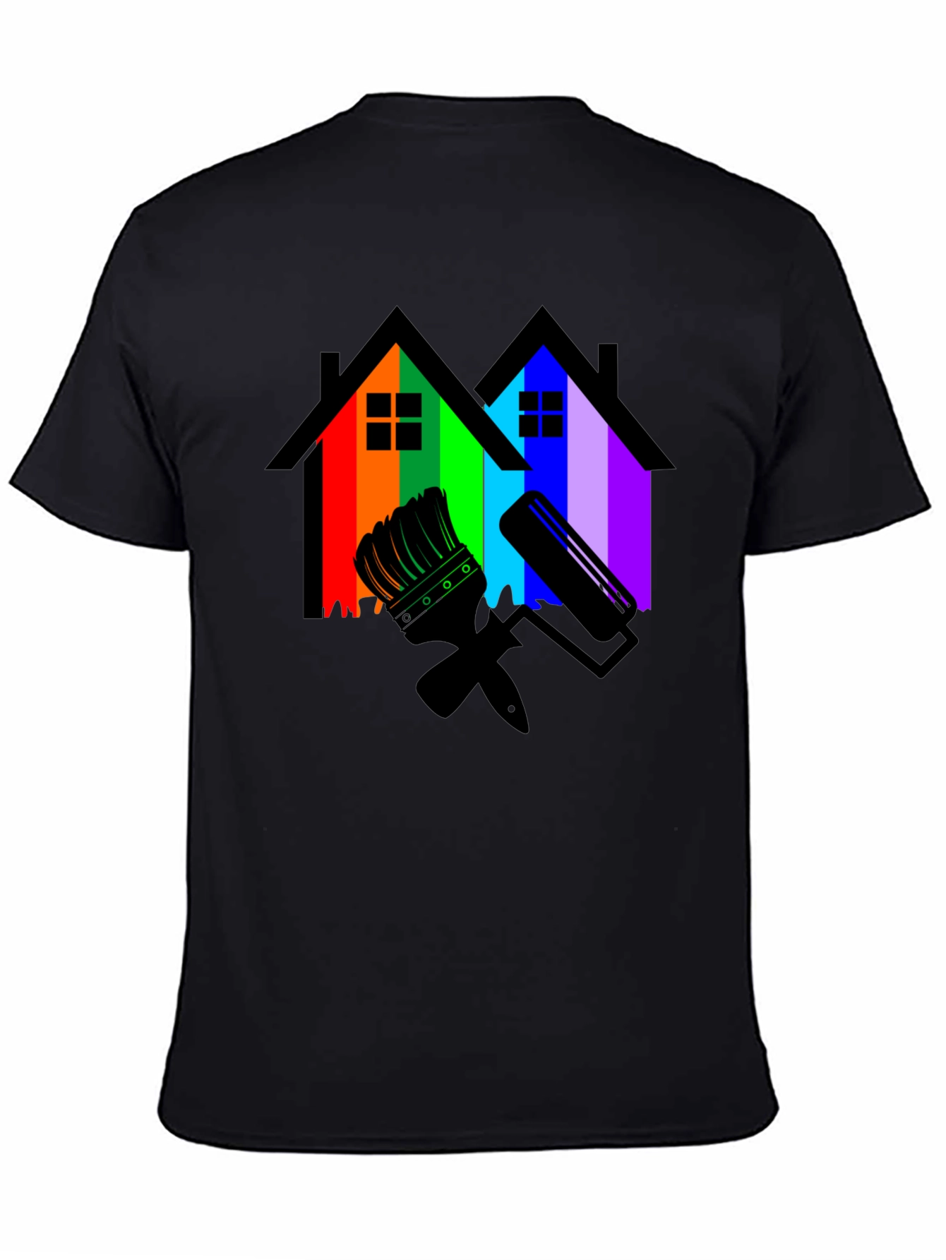 Rainbow House Painting T-Shirt