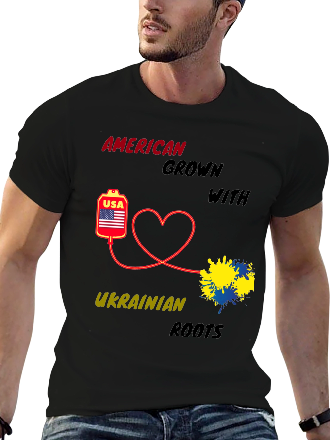 American Grown with Ukrainian Roots T-Shirt