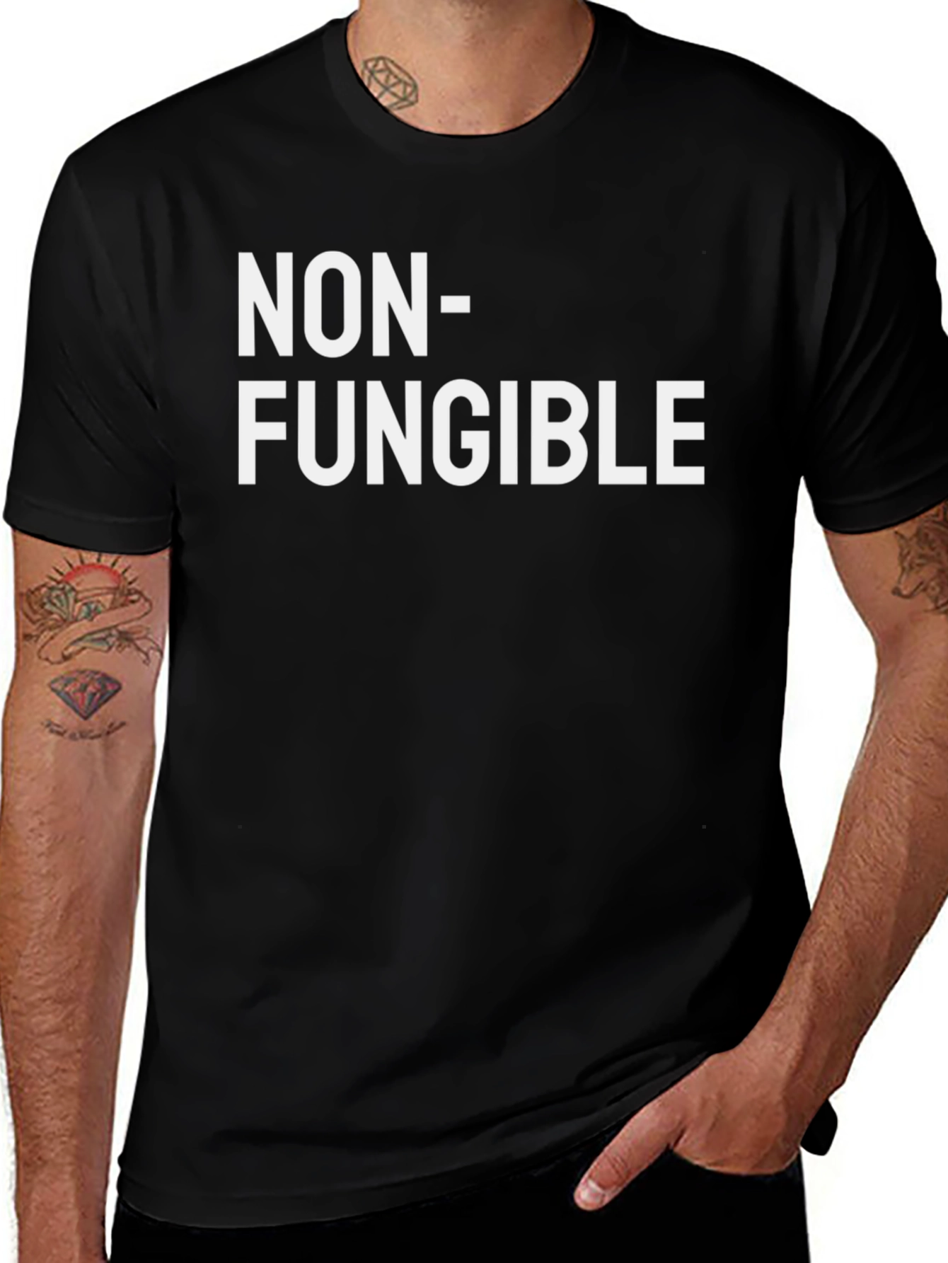 Non-Fungible Black Graphic Tee