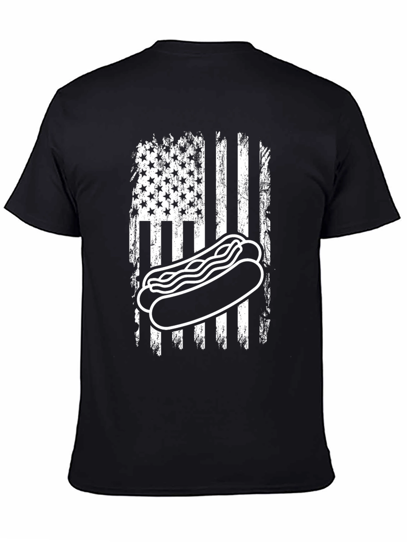 American Flag Hot Dog T-Shirt