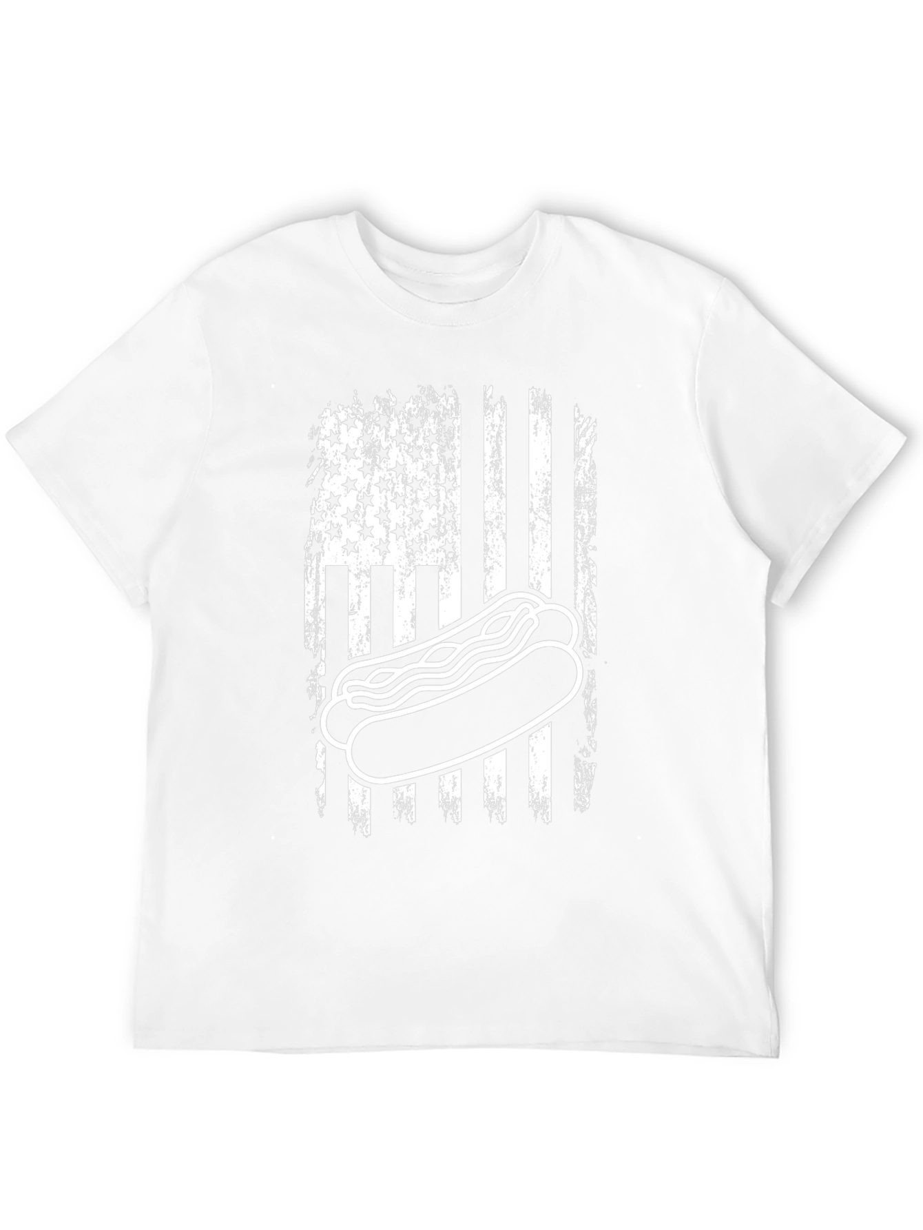 American Flag Hot Dog T-Shirt