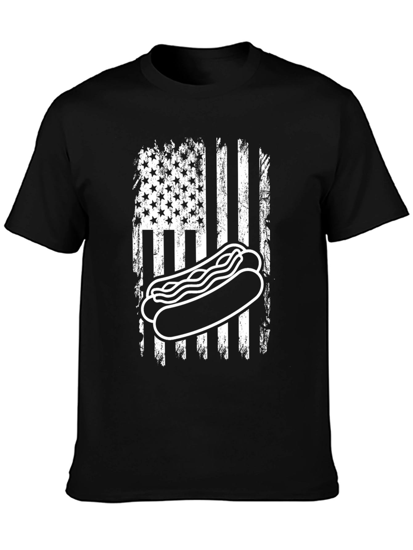 American Flag Hot Dog T-Shirt